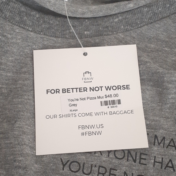 Graphic Grey Muscle Tank top (pizza!) - Picture 5 of 5